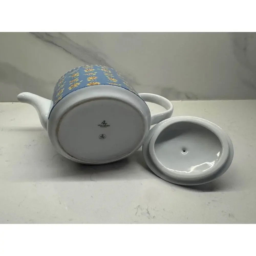 Vista Alegre Vintage Discontinued Sunflower Daisy Floral Teapot